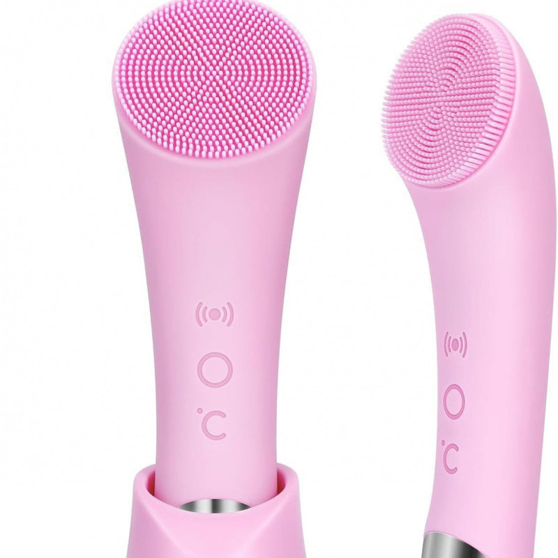 Cepillo Facial Electrico de Silicona con Vibracion Sonica y Calor
