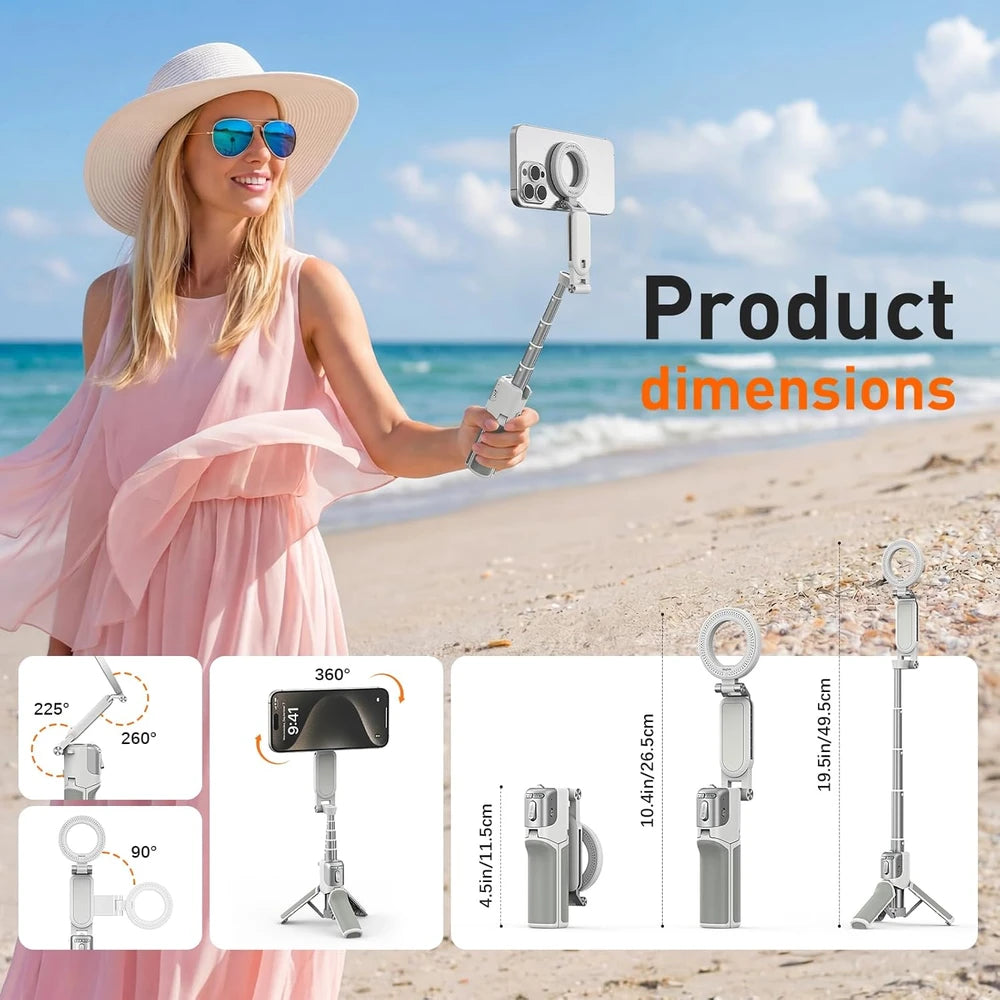 accesorios para teléfono celular con botón de obturador inalámbrico desmontable para iPhone 16 17 Pro Max, soporte ergonómico cómodo