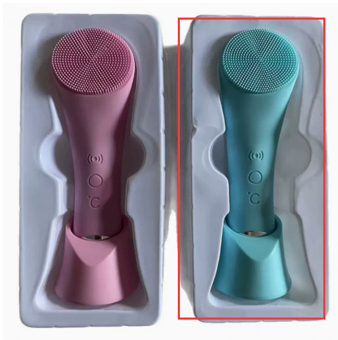 Cepillo Facial Electrico de Silicona con Vibracion Sonica y Calor
