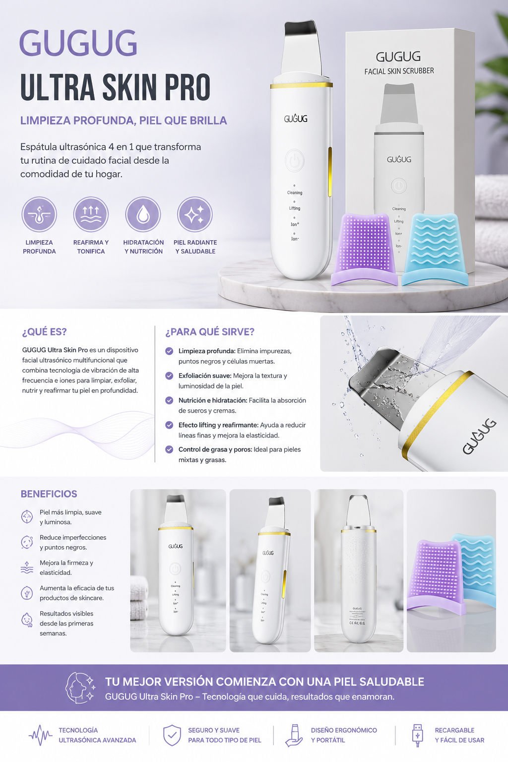 GUGUG Facial Skin Scrubber.