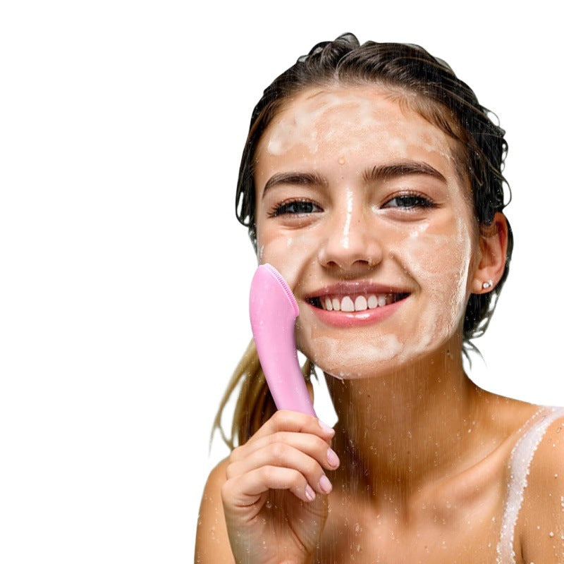 Cepillo Facial Electrico de Silicona con Vibracion Sonica y Calor