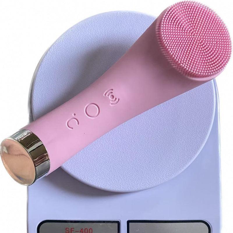 Cepillo Facial Electrico de Silicona con Vibracion Sonica y Calor
