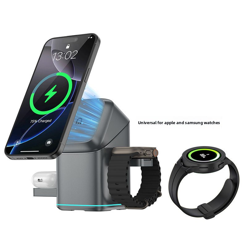 Qi2 Certified 3-in-1 Magnetic Wireless Charger