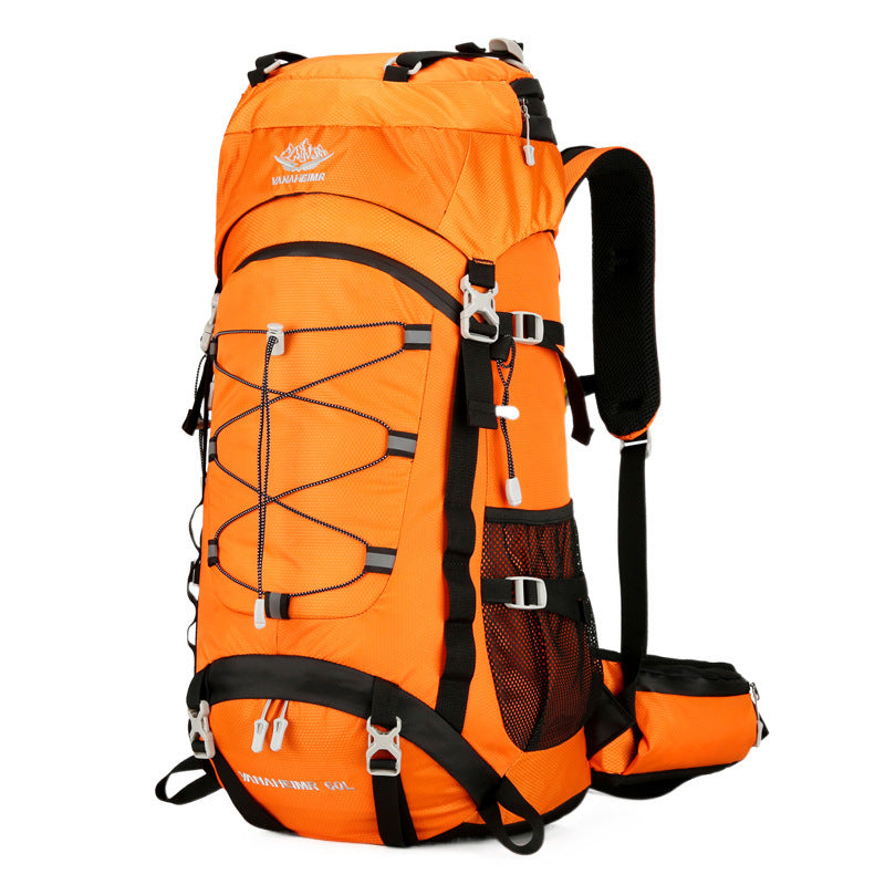 Outdoor Hiking Backpack 60L Nylon Camping Bag