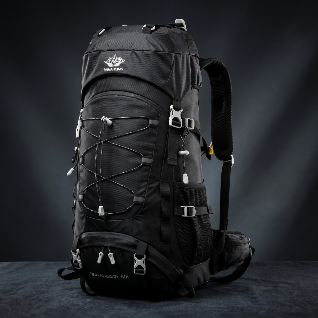 Outdoor Hiking Backpack 60L Nylon Camping Bag